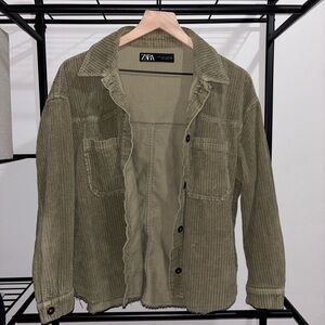 Zara - Corduroy Shirt Jacket